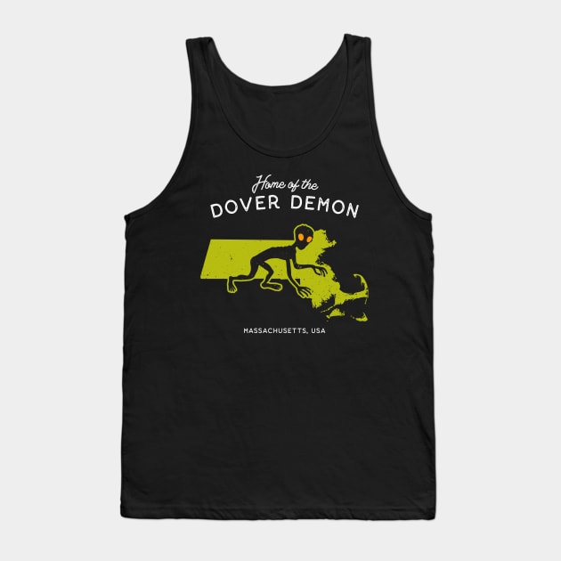 Home of the Dover Demon - Massachusetts USA Cryptid Tank Top by Strangeology